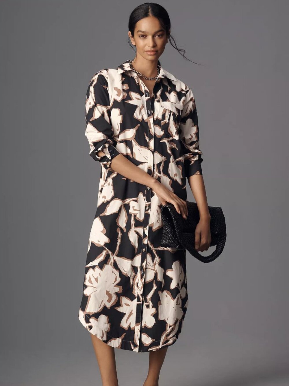 NWT Anthropologie Soren Long-Sleeve Shirtdress by Maeve